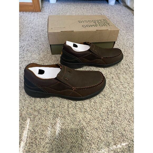 NWT Nunn Bush Men’s All-Terain Comfort Brown Brookston Slip-on loafer Size 9 - Picture 5 of 8